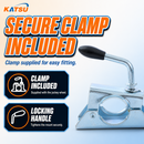 220lb Heavy-Duty Jockey Wheel Clamp for Trailer