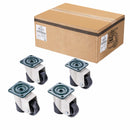 Levelling Castors Grey & Black 4PCs