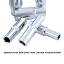 Deep Socket Set 1/2" 14 PCs in Steel Case CR-V