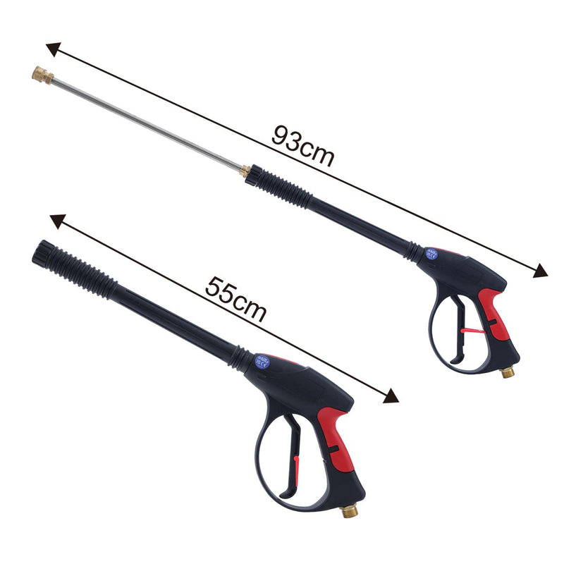 Pressure Washer Gun long with Lance wand & 5 Nozzle Tips 22mm