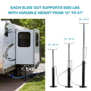 Slide Out Stabilizer Jacks 2PCs 15-26"
