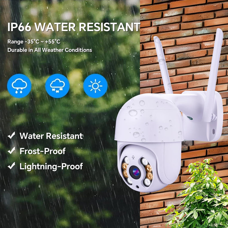 New Flash 3MP Security Camera Outdoor - 2.8