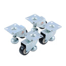 Swivel Leveling Castor 4PCs 50mm 2" - Black