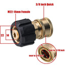 Pressure Washer Quick Connector 3/8" Socket to M22 14mm