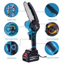 FIT-BAT Chainsaw with Oil Pump Extra Chain 6" With Battery 3.0Ah