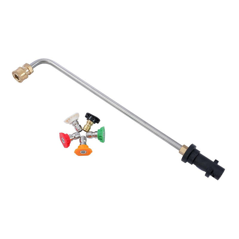 Pressure Washer Angled Lance for Karcher with 5 Nozzle Tips, 90 degree