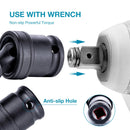 3/8" Impact Socket Set Swivel CR-MO, 8-22mm