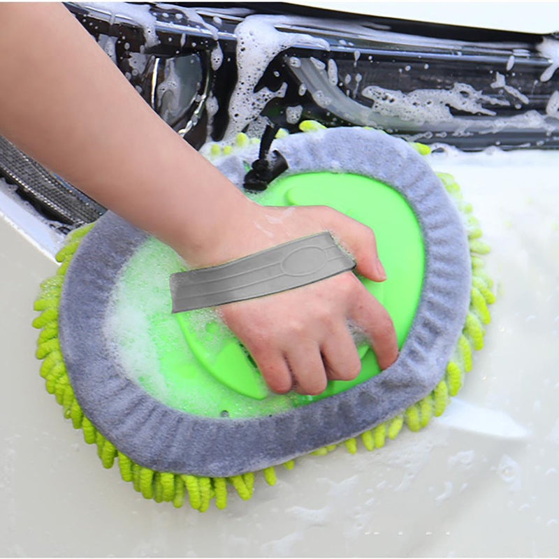 Car Washing Microfiber Mop Aluminum Handle With Extra Brush