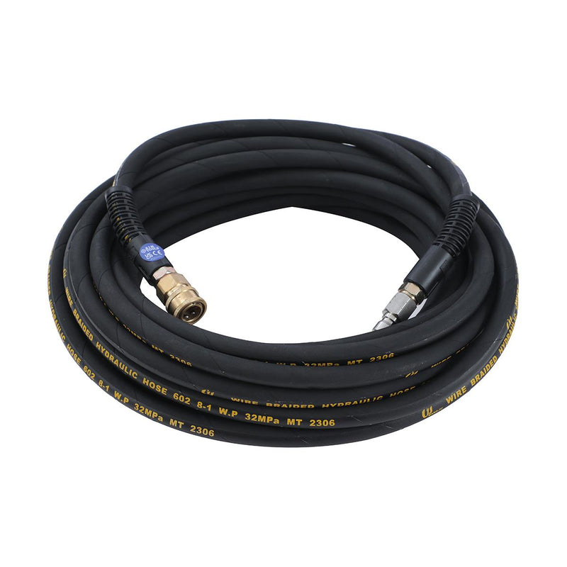 Pressure Washer Hose 15M, 3/8 Inch with 2 Quick Connect Kits