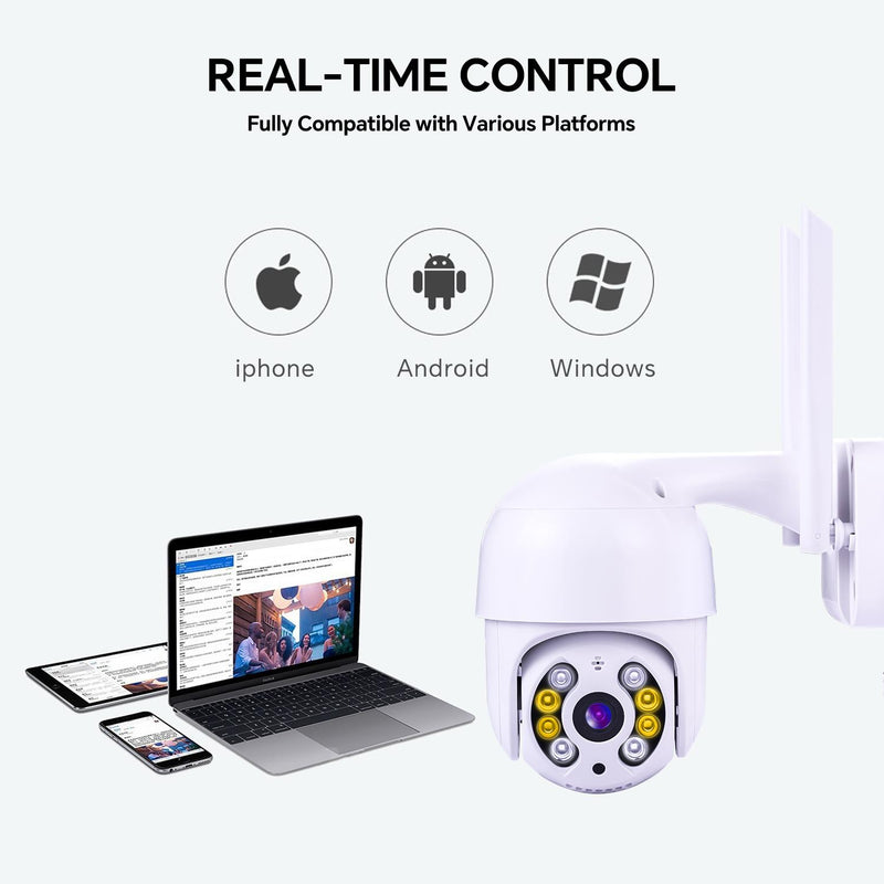 New Flash 3MP Security Camera Outdoor - 2.8