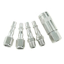 Air Quick Coupler Connector British Type 1/4" BSP 5pcs