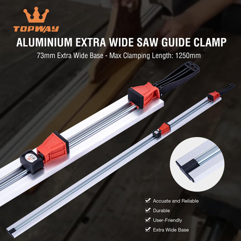 Aluminum Saw Guide Clamp 125cm Wide