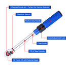 Torque Wrench Socket Set 1/4 2-24NM