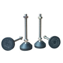Stainless Steel Swivel Nylon Machines Tables Adjustable Feet 4Pcs