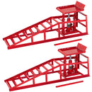 Steel Car Ramps With Jack 2PCs