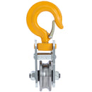 Pulley with Ball Bearings and Hook Rope 10mm 1Ton