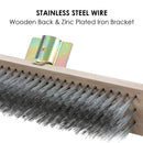 Wire Broom Head with Wooden Back No Handle