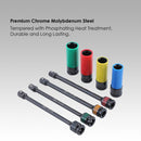 Impact Deep Socket Set Coloured 1/2" - 8PCs