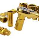 Socket Set 37 PCs CR-V Gold Plated