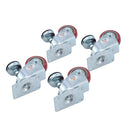 Swivel Leveling Castor 4PCs 75mm 3" - Red