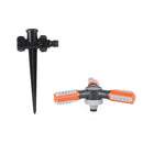 Garden Water Lawn Sprinkler- Swivel- With Spike