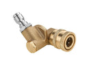 Pressure Washer Pivoting Coupler with 5 Nozzle Tips, 90 Degree Rotation