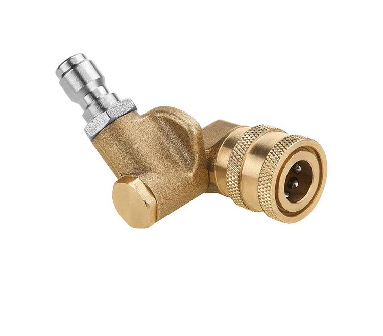 Pressure Washer Pivoting Coupler with 5 Nozzle Tips, 90 Degree Rotation