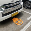 TOPWAY Car Parking, Yellow Arched Lockable Folding Car Parking Barrier