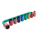 Socket Set 1/2 Inch 10PC Coloured 8/10/12/13/14/15/17/19/22 CR-V