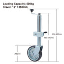 Caravan Trailer Jockey Twin Wheel Swing Up