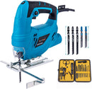 400W Variable-Speed Jigsaw + 5 Blades Compact
