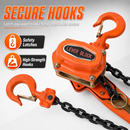 KATSU Tools 1.5 Ton Chain Hoist Lever Block Come Along 1.5m