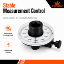 TOPWAY 1/2" Drive Torque Angle Gauge Meter Wrench 0-360 Degree Auto Tool 423904