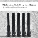 Extra Deep Impact Socket Set 5PCS 8-14
