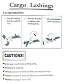 Car Recovery Ratchet Tie Down Straps 4PCs Set