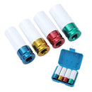 Impact Deep Socket Set Coloured 1/2" 4PCs CR-MO, 85mm