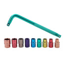 Socket Set 1/2 Inch 10PC Coloured 8/10/12/13/14/15/17/19/22 CR-V