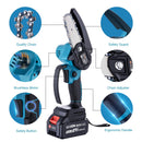 KATSU FIT-BAT Chainsaw w Extra Chain 4 inch W 3.0 Btry