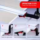 Aluminum Saw Guide Clamp 125cm Wide