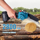 FIT-BAT Chainsaw with Oil Pump Extra Chain 6" With Battery 3.0Ah