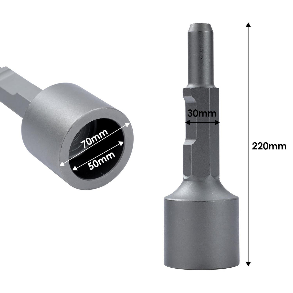 JACKHAMMER STARPICKET DRIVER 105x120x300 Rammglocke Pfahlramme Rohr Zaun 256200433467