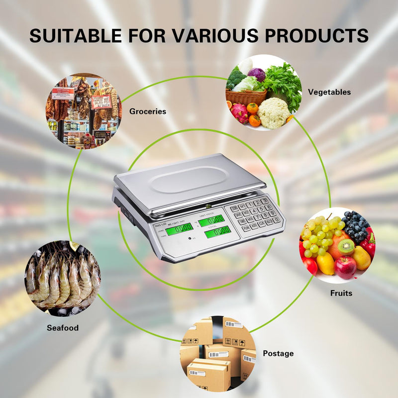 KATSU Digital Computing Scale 30KG /10g with LCD Display Electronic Calculating