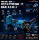 KATSU FIT-BAT Angle Grinder Brushless Budget Range no Btry