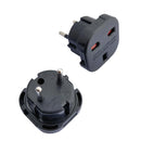 UK to Euro Plug Adaptor 10PCs Pack (black)
