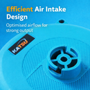 KATSU electric leaf blower showing efficient air intake design