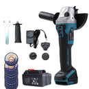 FIT-BAT Cordless Angle Grinder With Battery & 10 Discs