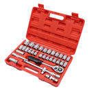 Socket Set 32PCs 1/2" Carbon Steel (Plastic Case) freeshipping - Aimtools