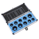Bolt Exctractor Set 10Pcs Short In Aluminium Case 9-19mm