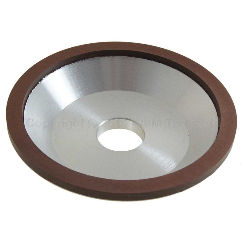 Diamond Grinding Wheel 45 Degrees Cup Grit 180 Size:150x35x32x10x5