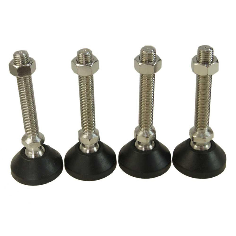 Stainless Steel Swivel with Adjustable Feet 4 PCS- Size:60x16x100mm